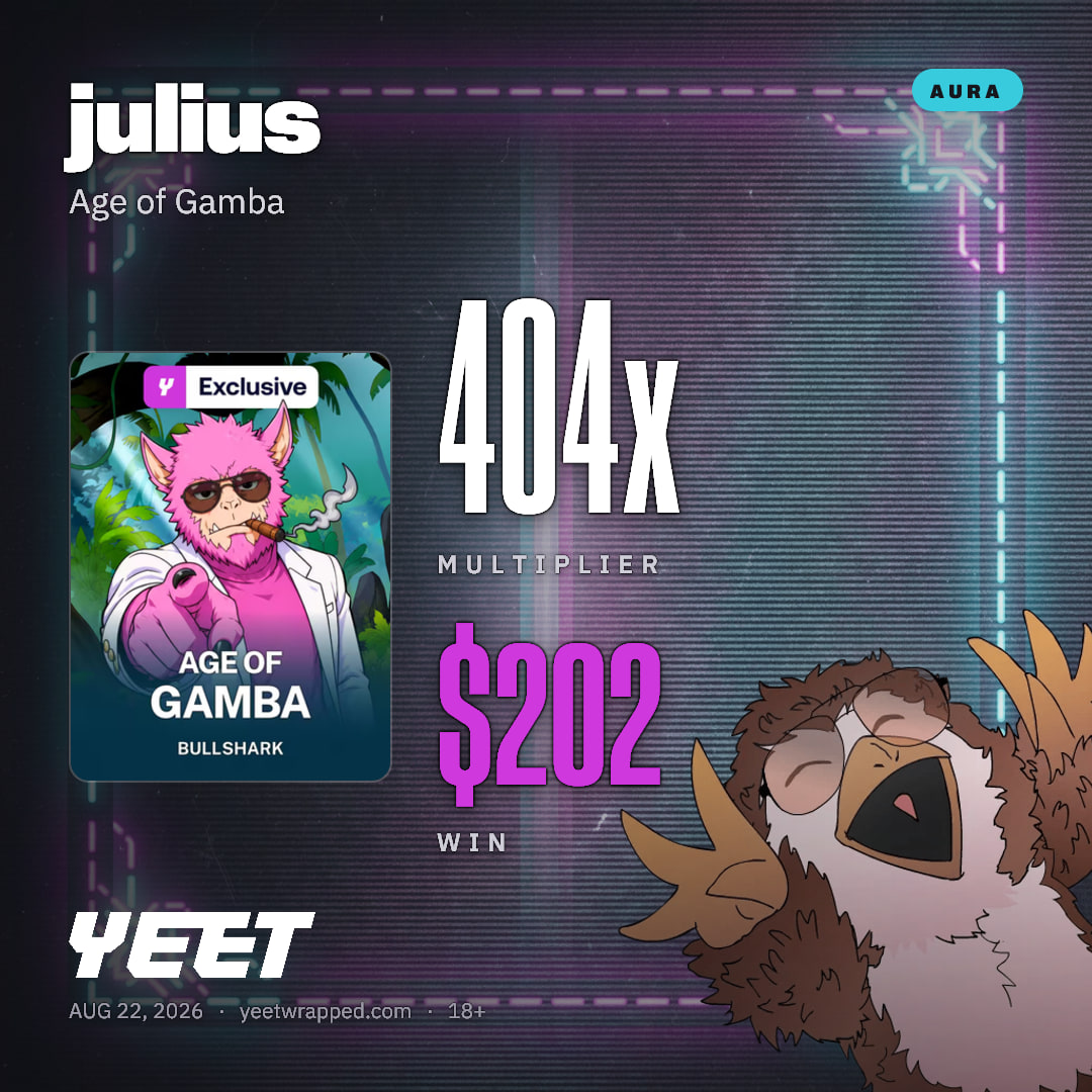 julius hit 403.9x on Age of Gamba