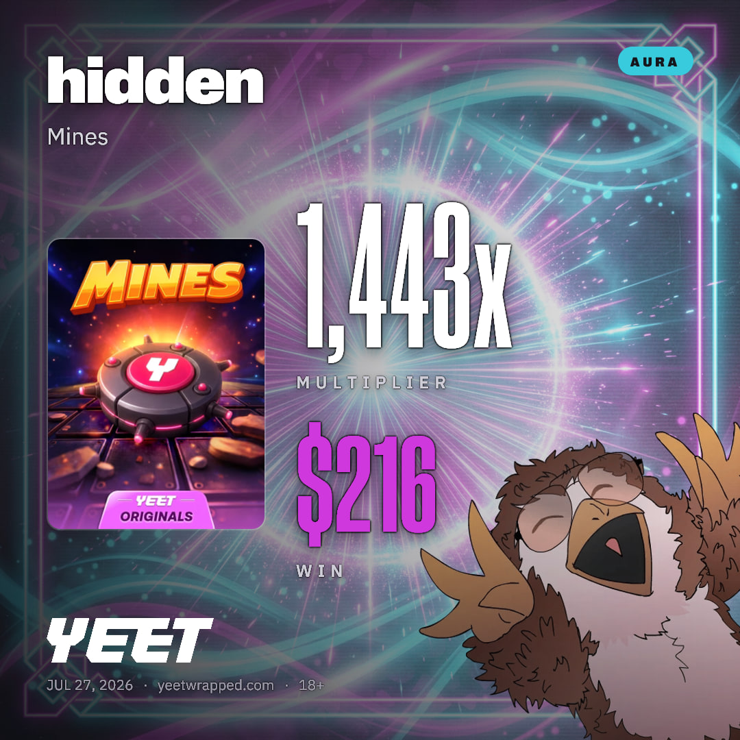 hidden hit 1,443x on Mines