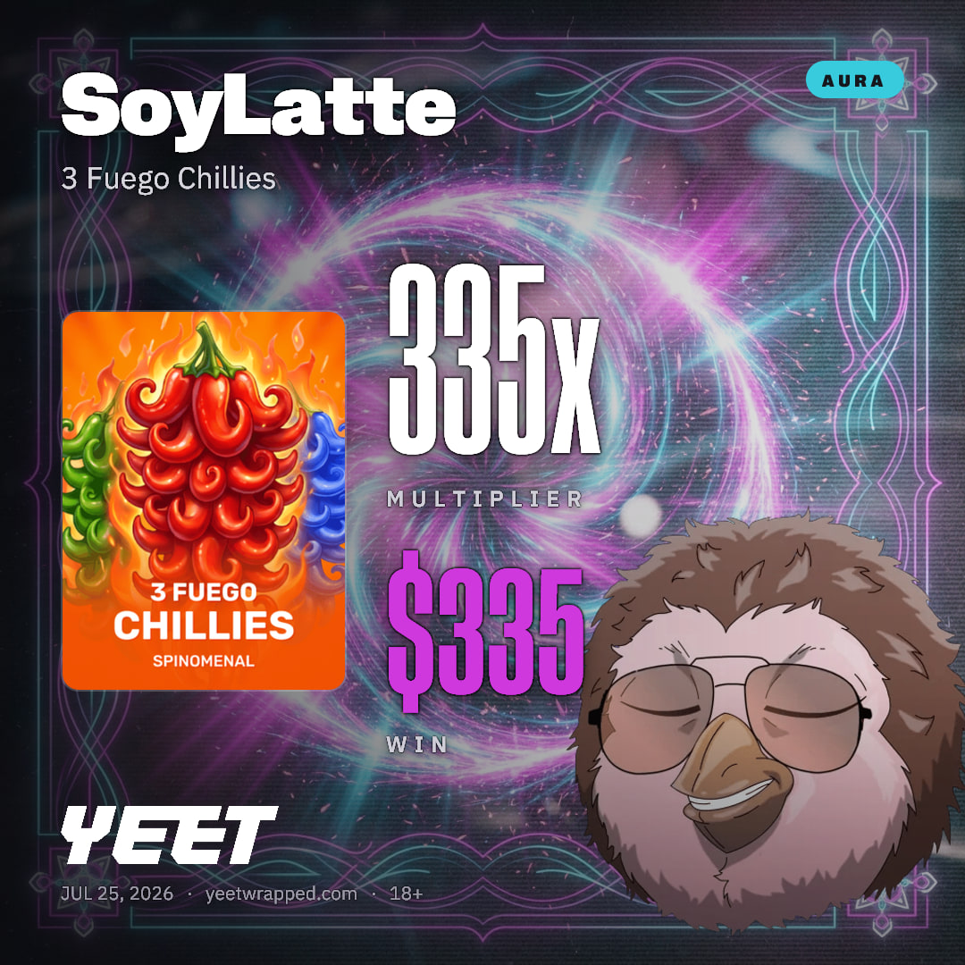 SoyLatte hit 335x on 3 Fuego Chillies