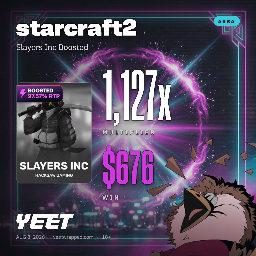starcraft2 hit 1,127x on Slayers Inc Boosted