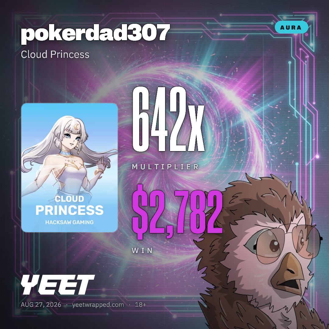 pokerdad307 hit 642.4x on Cloud Princess