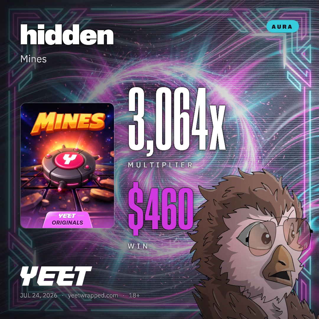 hidden hit 3,064x on Mines