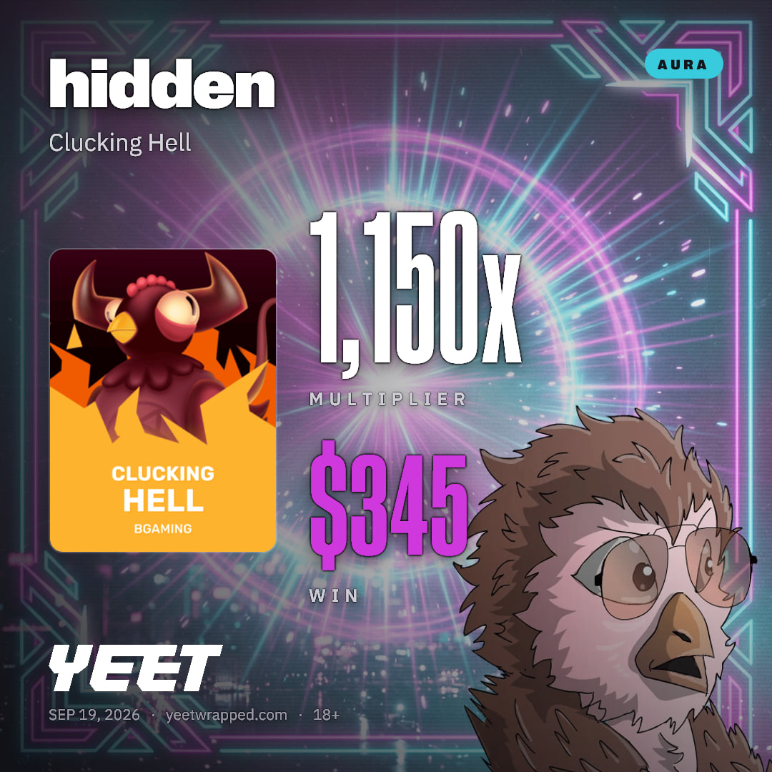 hidden hit 1,150x on Clucking Hell