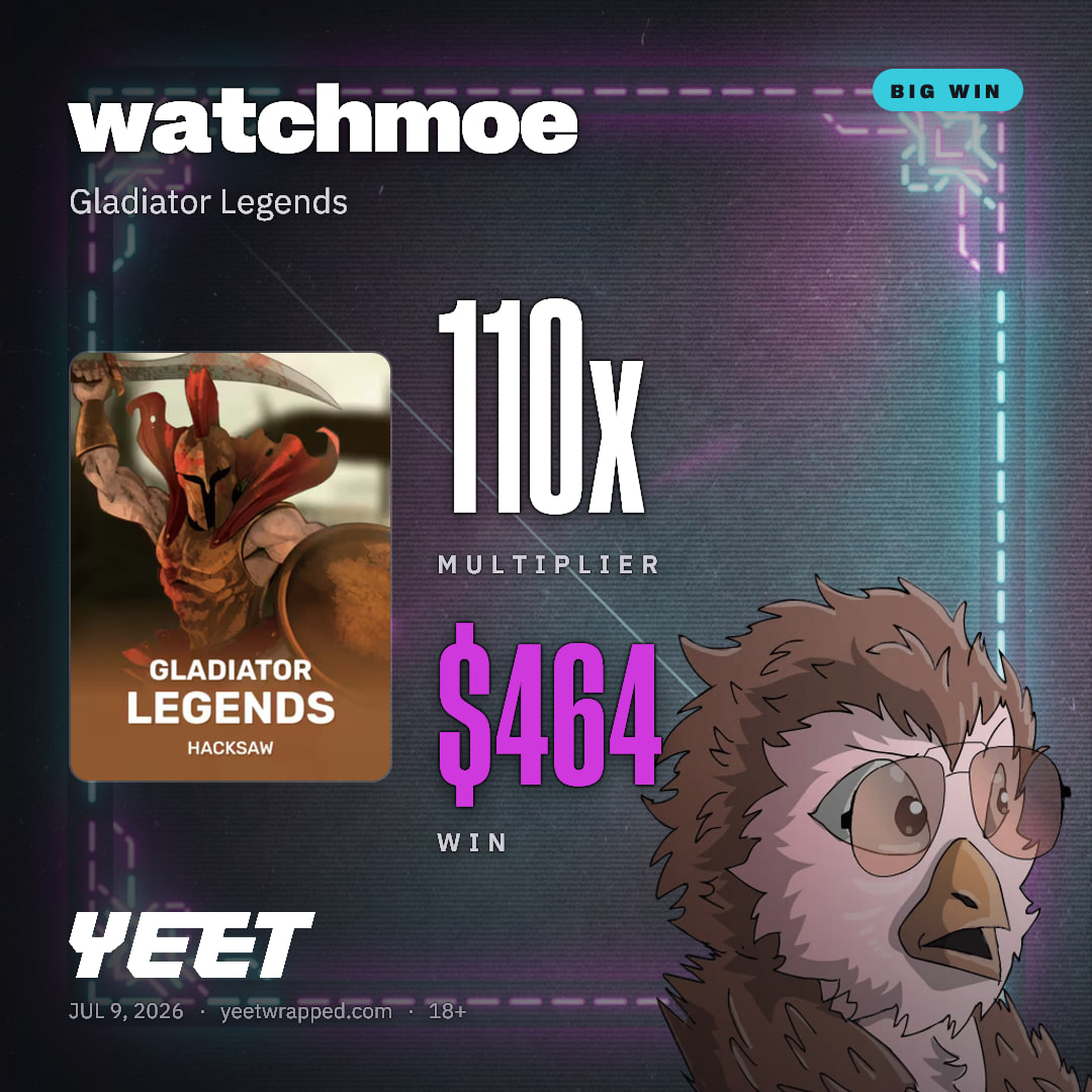 watchmoe hit 109.6x on Gladiator Legends