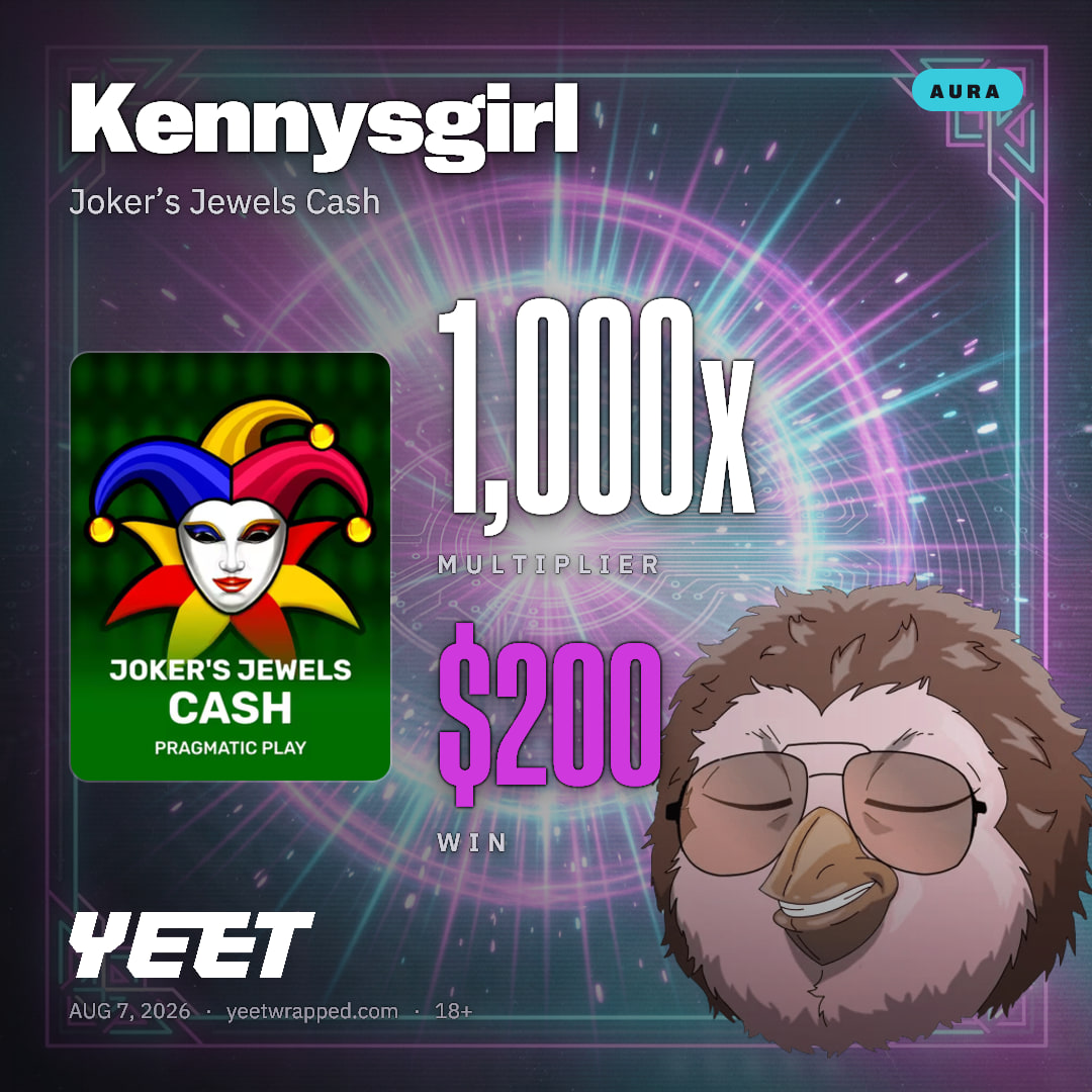 Kennysgirl hit 1,000x on Joker’s Jewels Cash