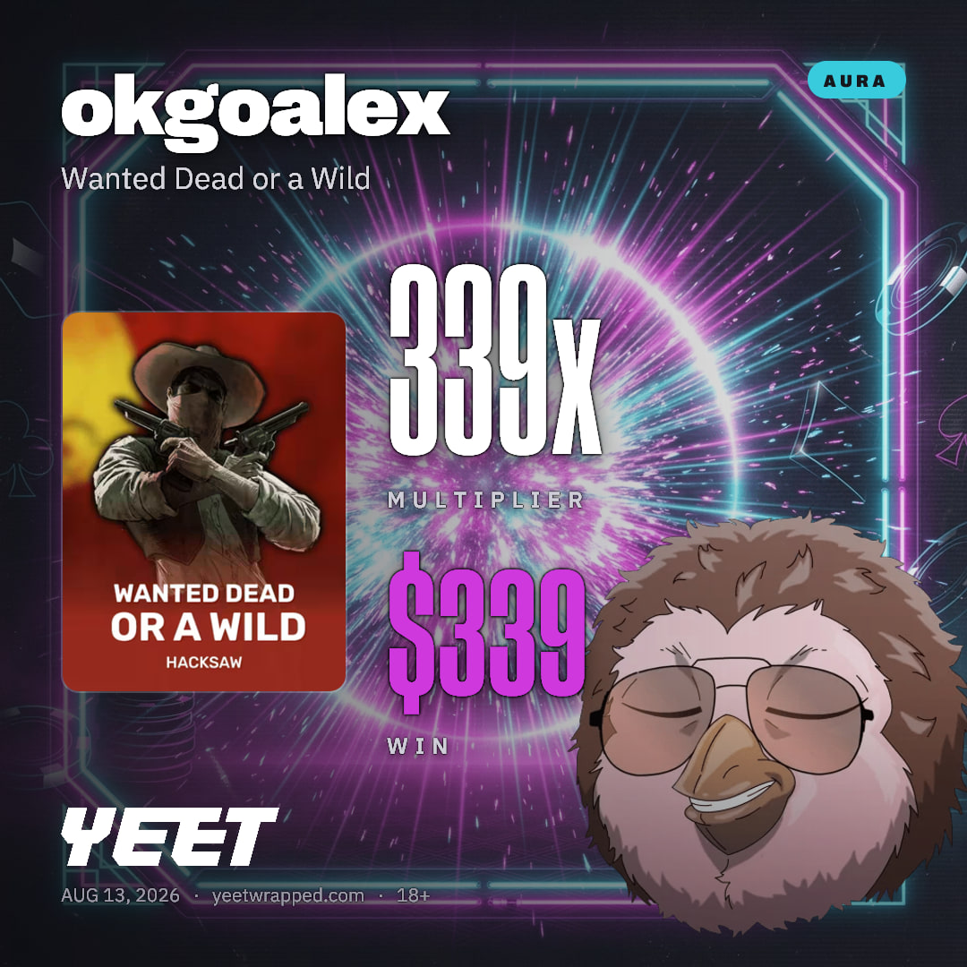 okgoalex hit 338.6x on Wanted Dead or a Wild