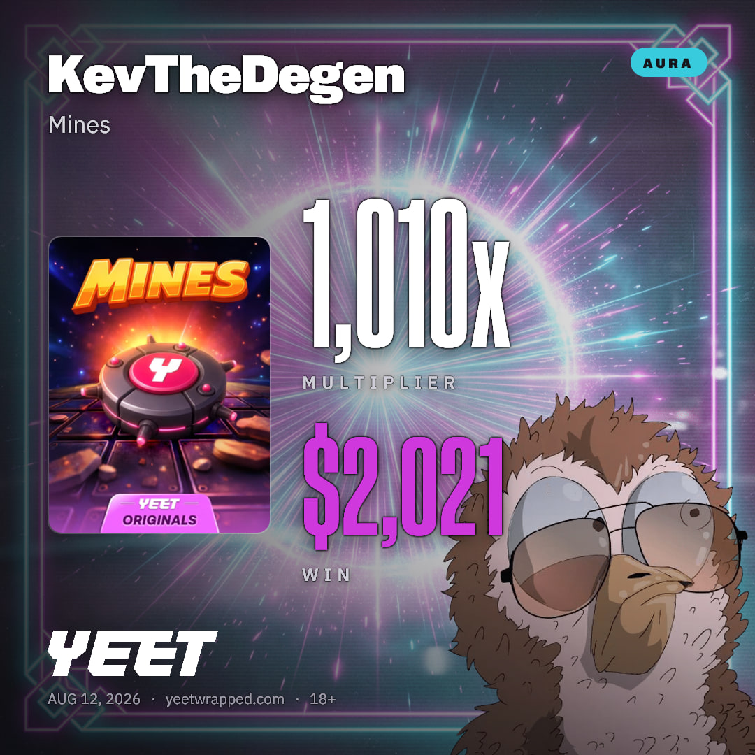 KevTheDegen hit 1,010x on Mines