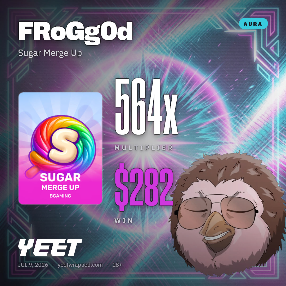 FRoGg0d hit 564.1x on Sugar Merge Up