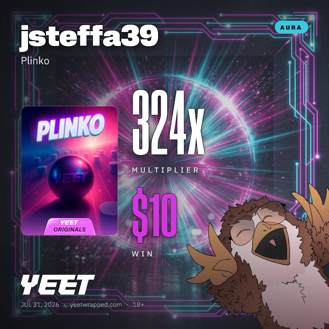 jsteffa39 hit 324x on Plinko