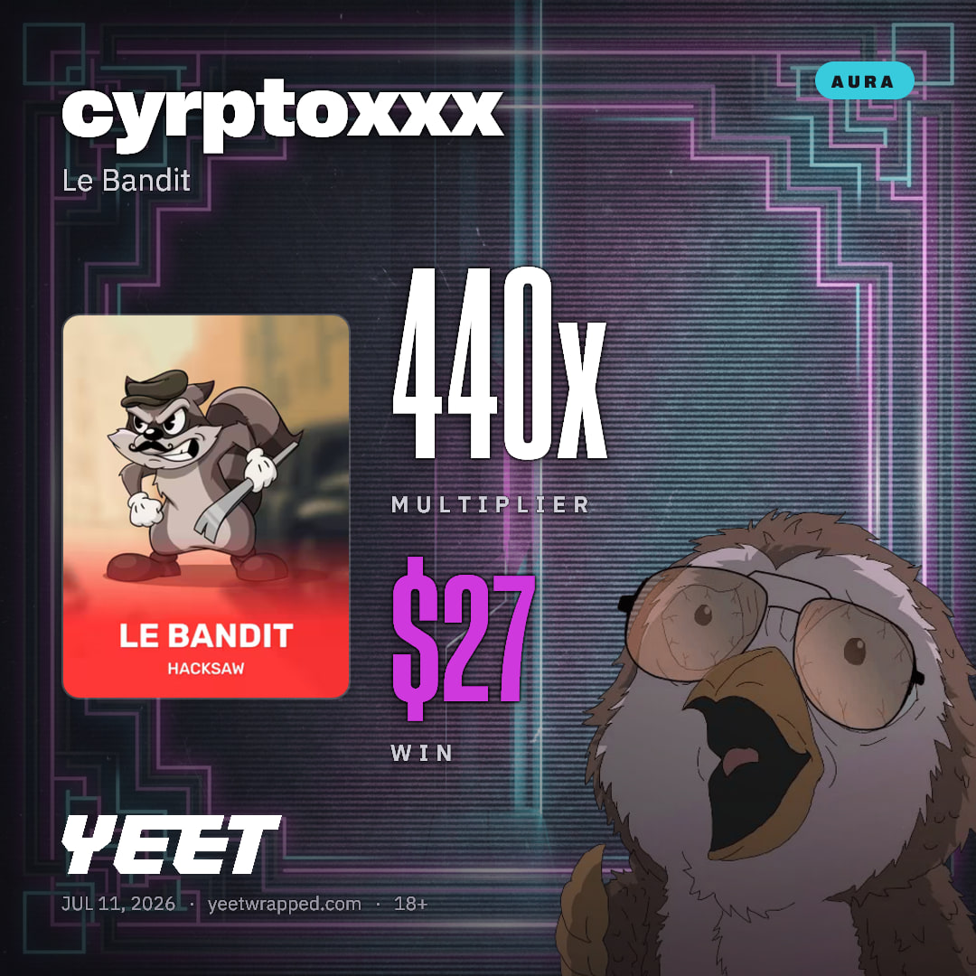 cyrptoxxx hit 439.5x on Le Bandit