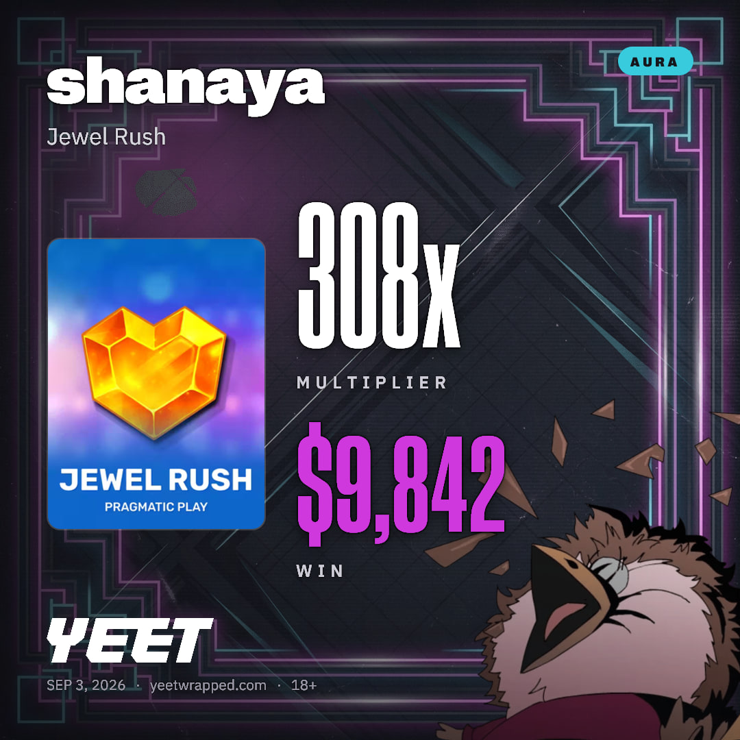 shanaya hit 307.6x on Jewel Rush
