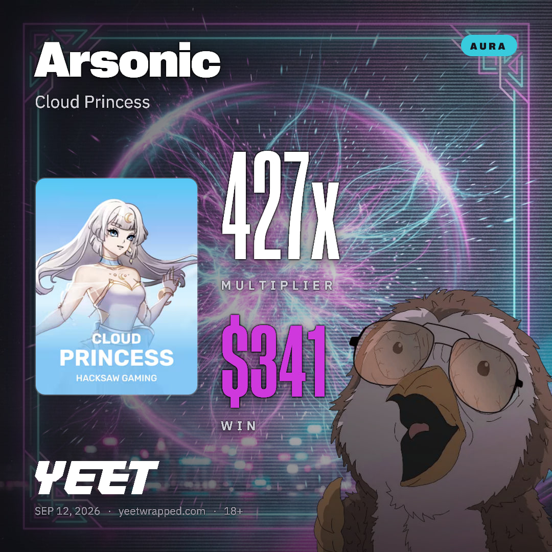 Arsonic hit 426.7x on Cloud Princess
