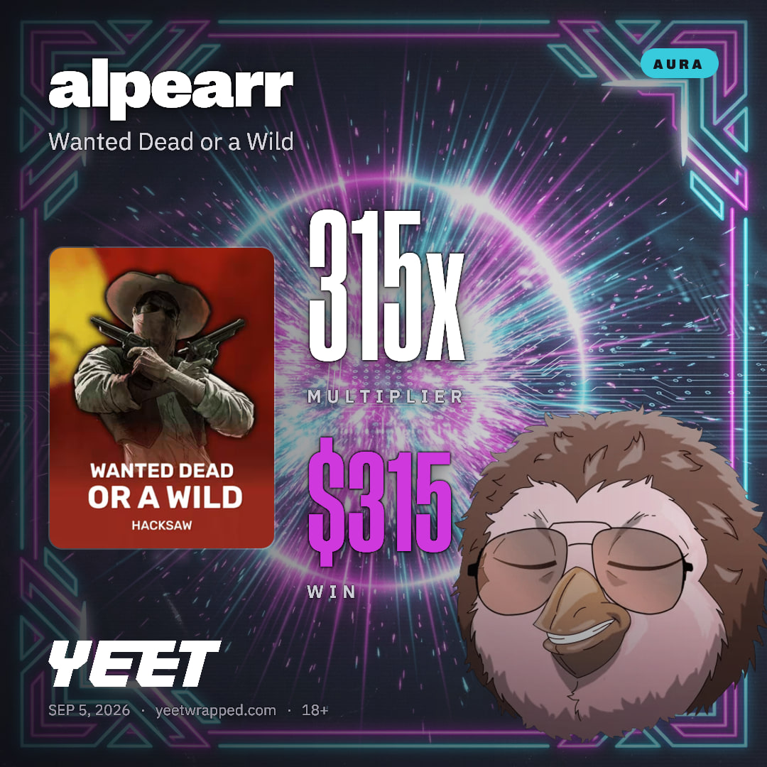alpearr hit 315x on Wanted Dead or a Wild
