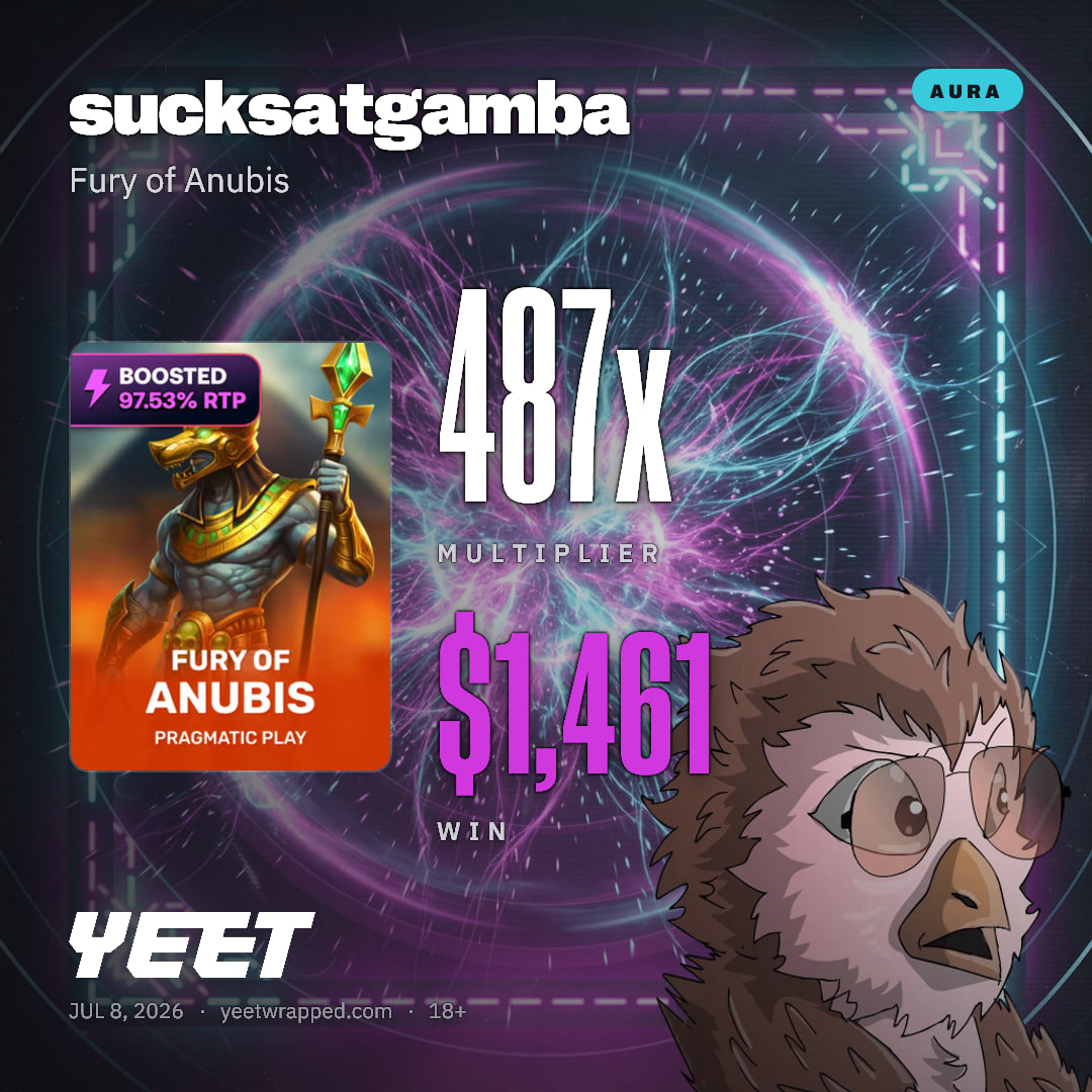 sucksatgamba hit 486.9x on Fury of Anubis