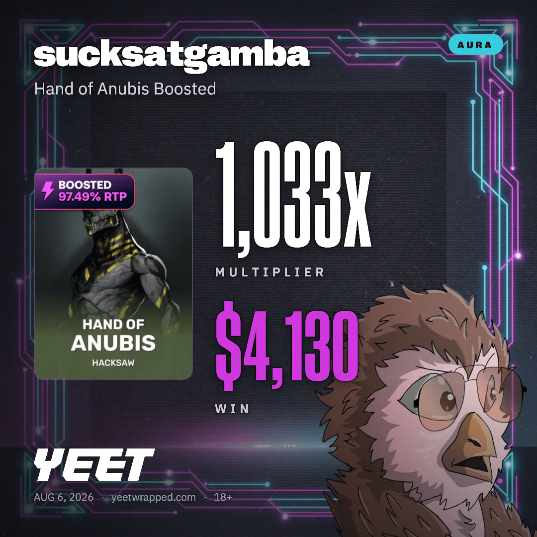 sucksatgamba hit 1,033x on Hand of Anubis Boosted