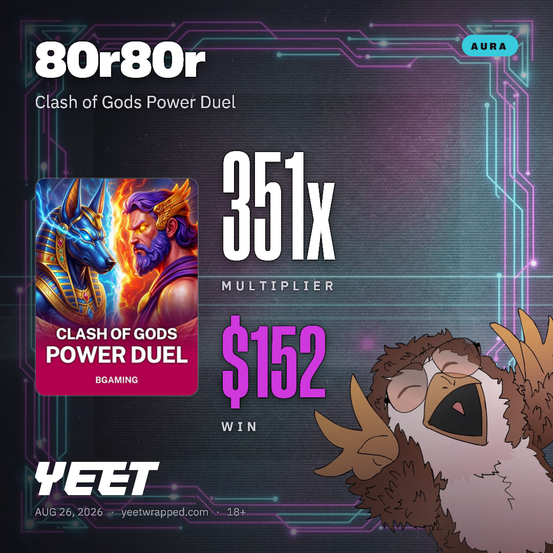 80r80r hit 350.7x on Clash of Gods Power Duel