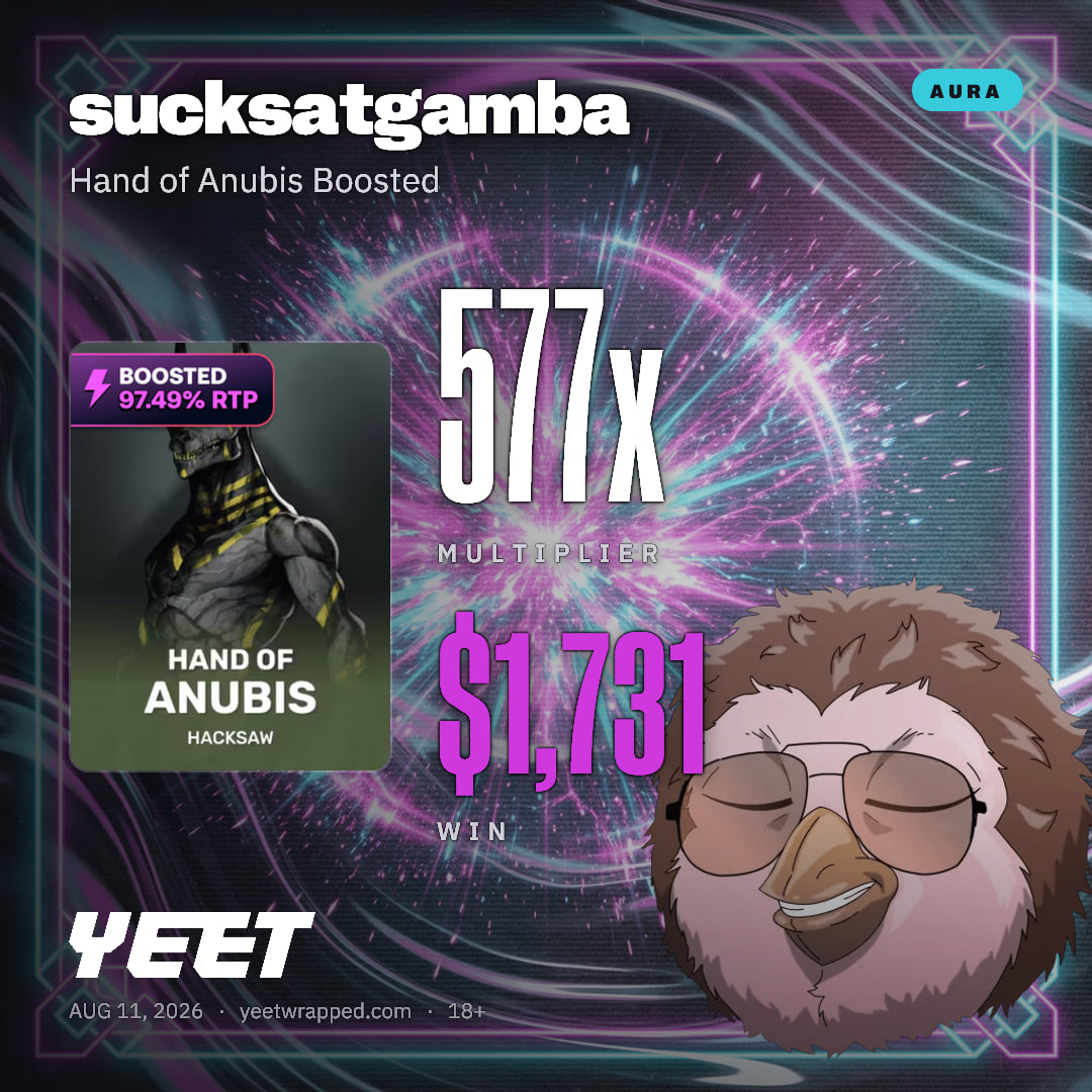 sucksatgamba hit 576.9x on Hand of Anubis Boosted
