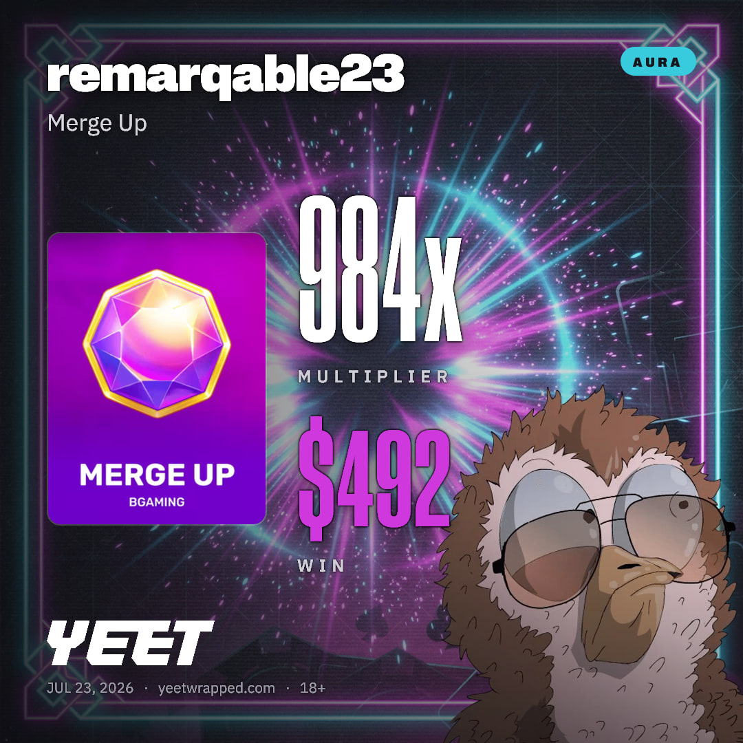 remarqable23 hit 983.5x on Merge Up