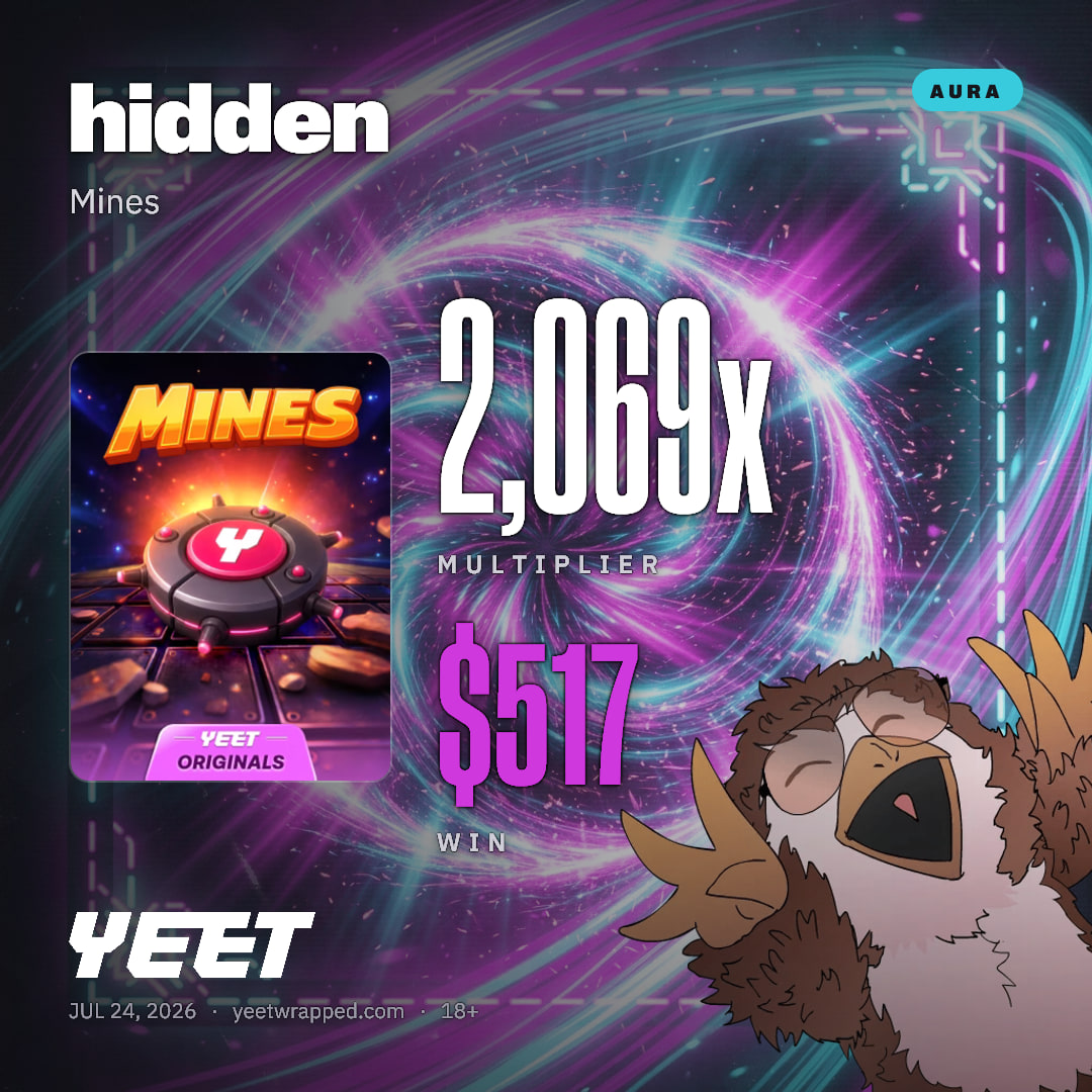 hidden hit 2,069x on Mines