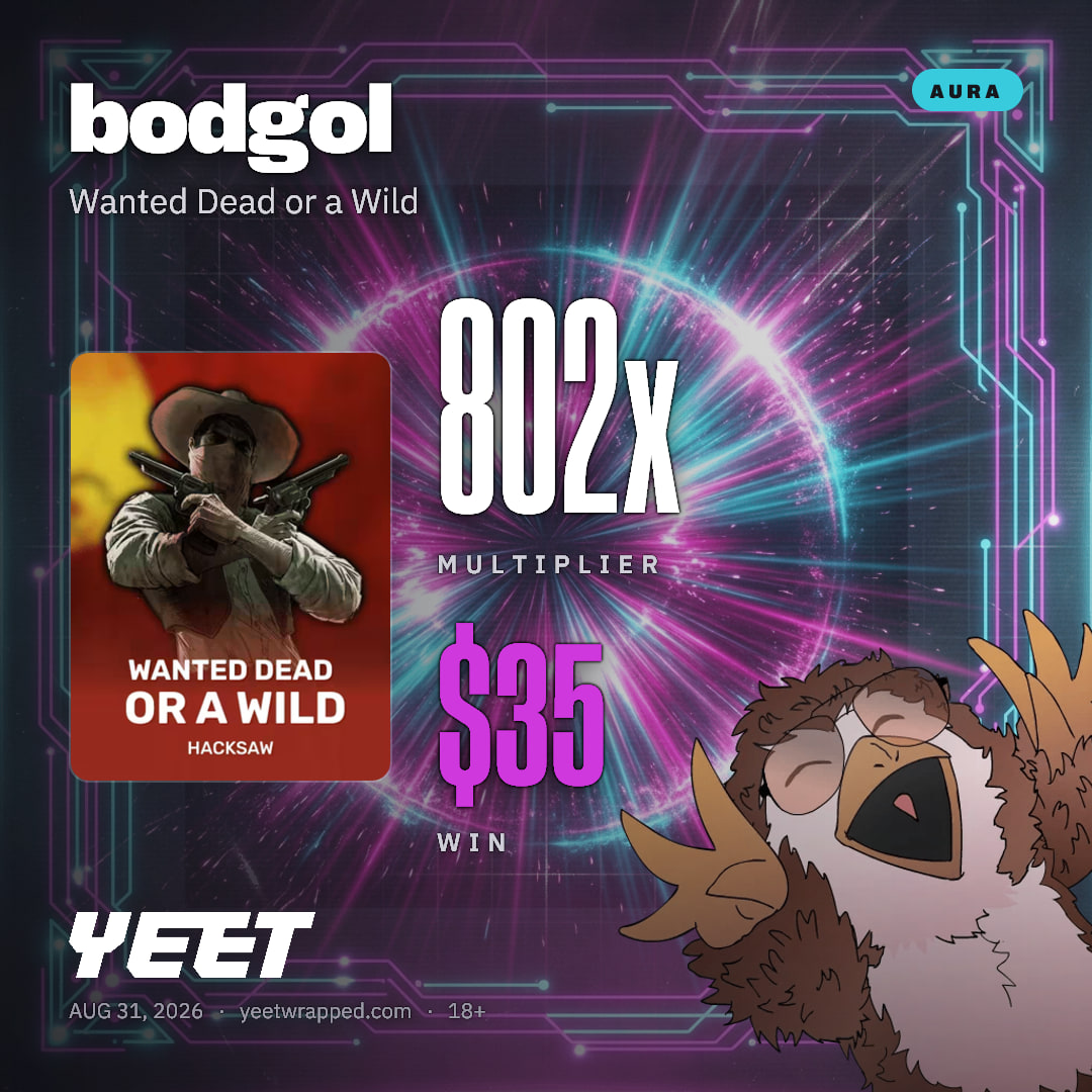 bodgol hit 801.7x on Wanted Dead or a Wild
