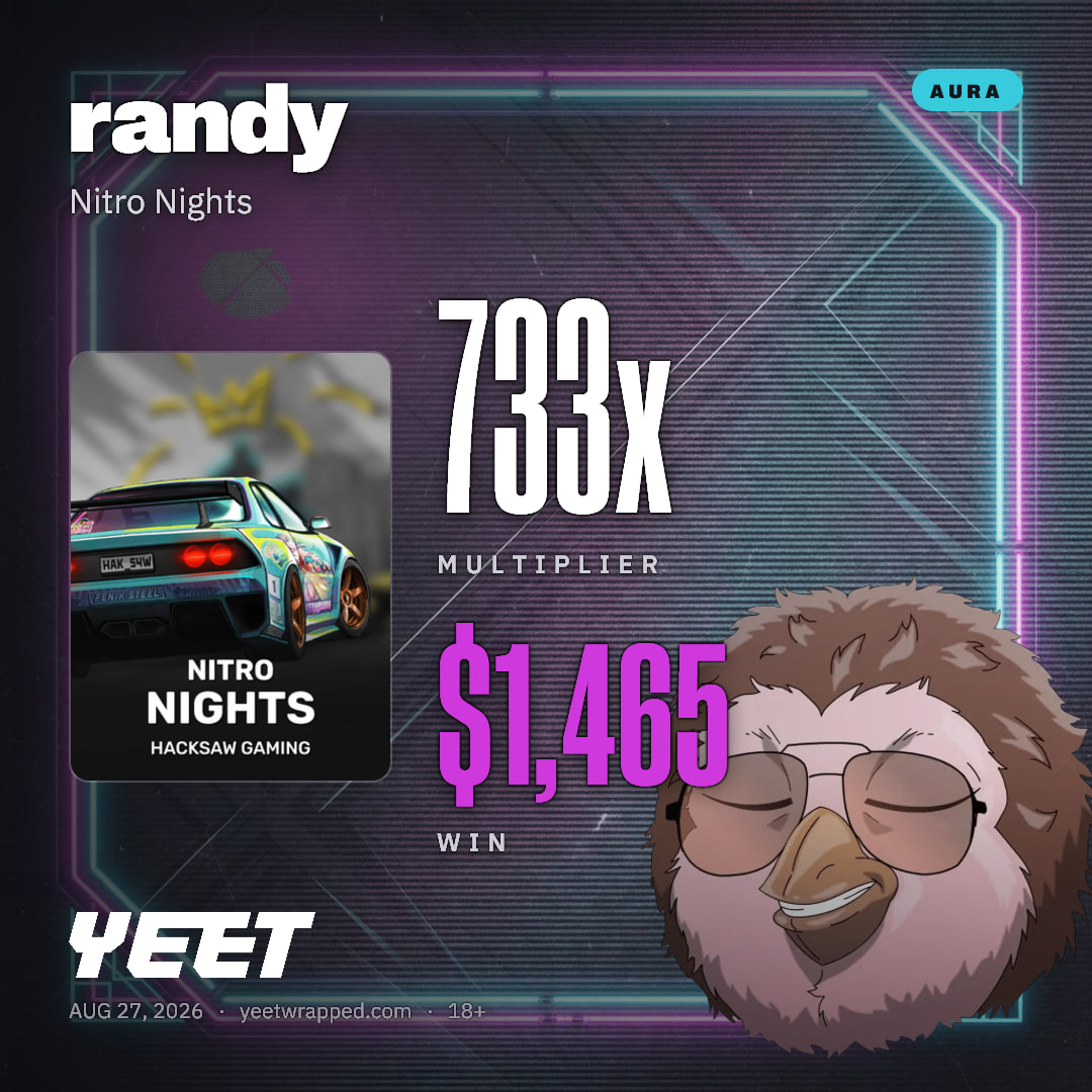 randy hit 732.6x on Nitro Nights