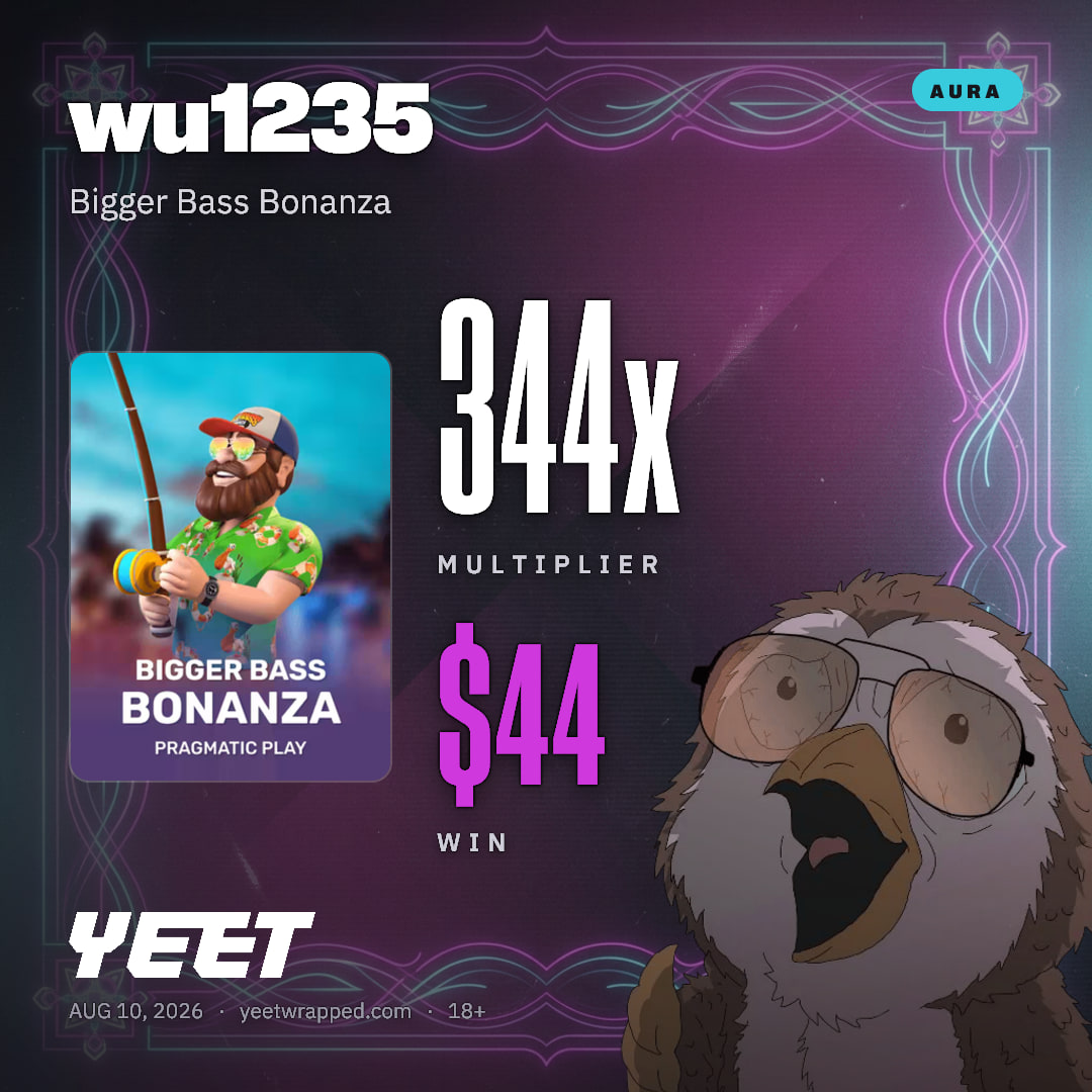 wu1235 hit 343.5x on Bigger Bass Bonanza