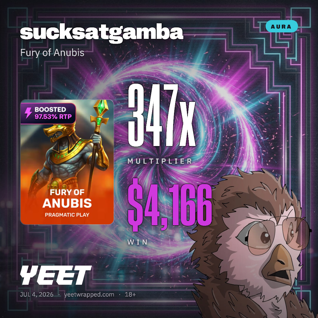 sucksatgamba hit 347.2x on Fury of Anubis