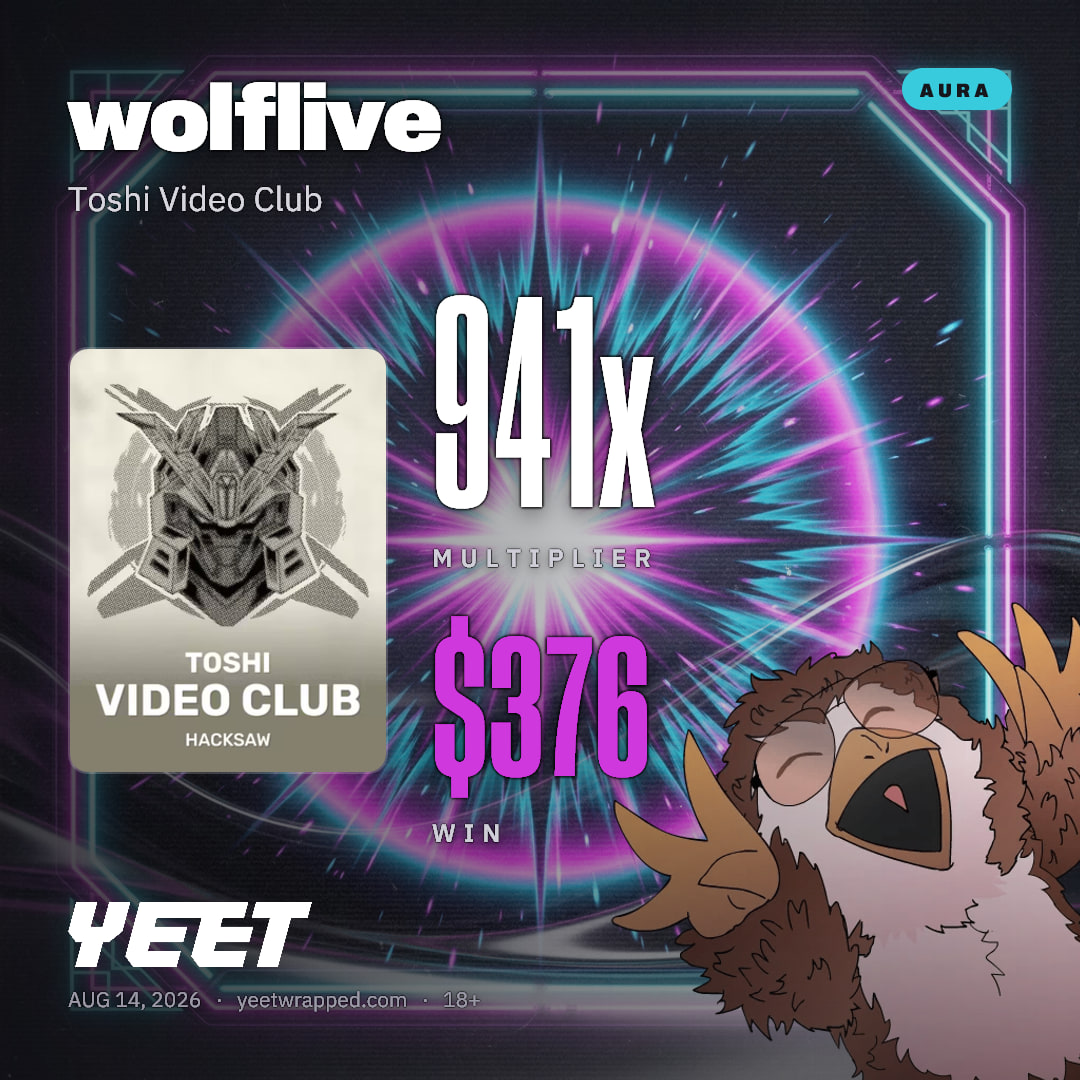 wolflive hit 941.2x on Toshi Video Club