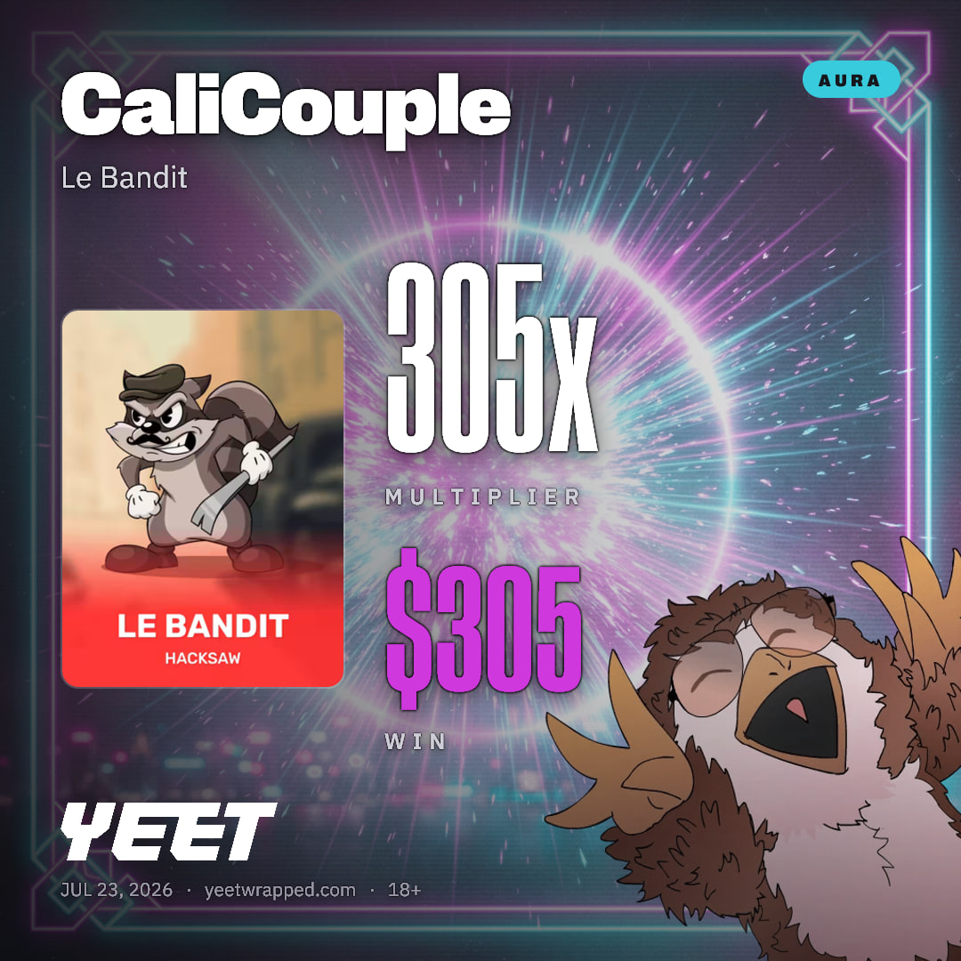 CaliCouple hit 304.8x on Le Bandit