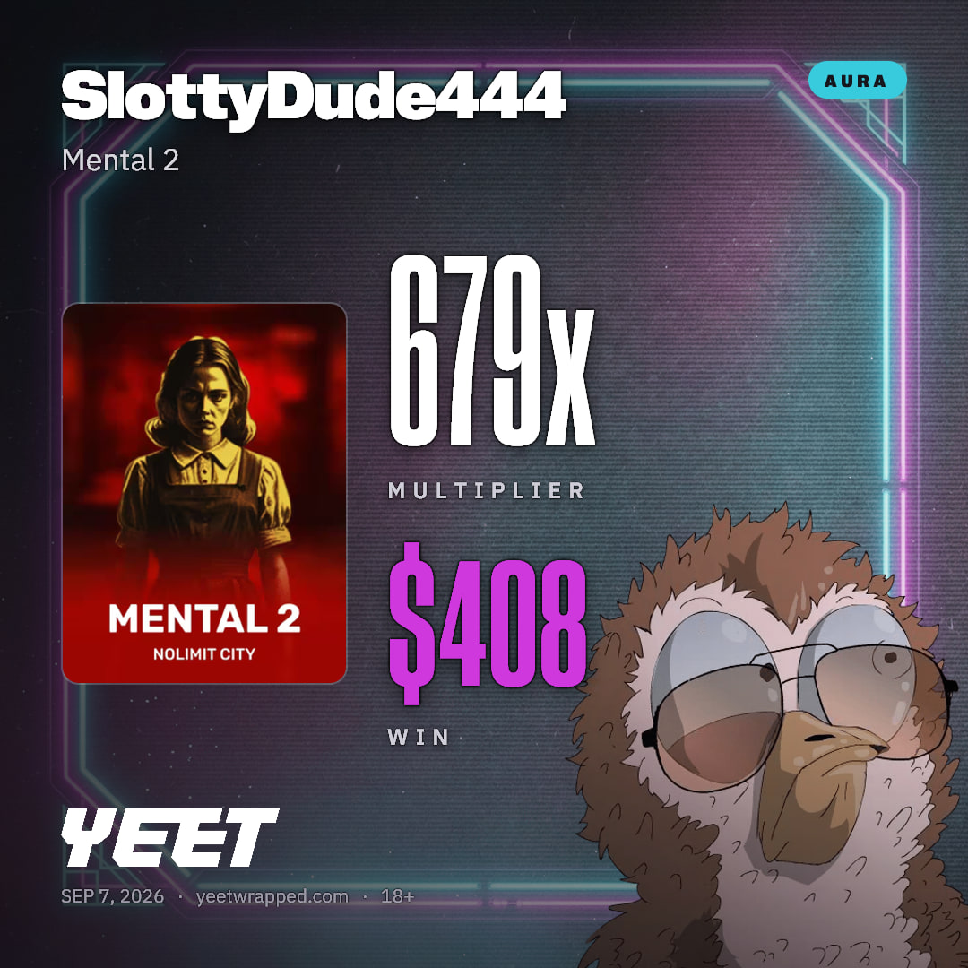 SlottyDude444 hit 679.4x on Mental 2