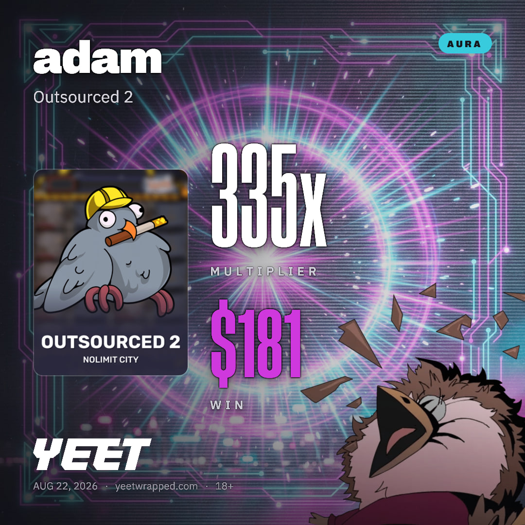 adam hit 335.5x on Outsourced 2