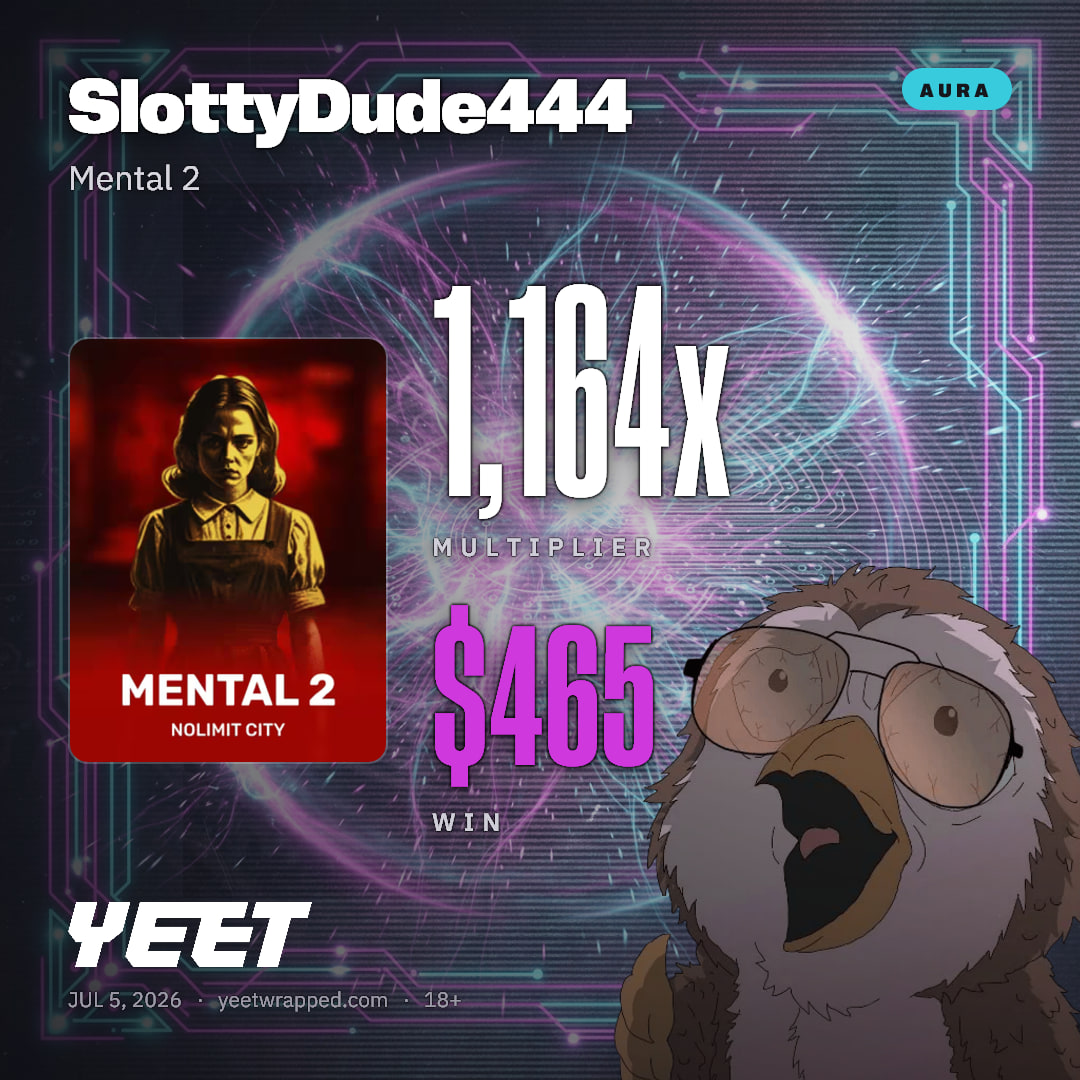 SlottyDude444 hit 1,164x on Mental 2
