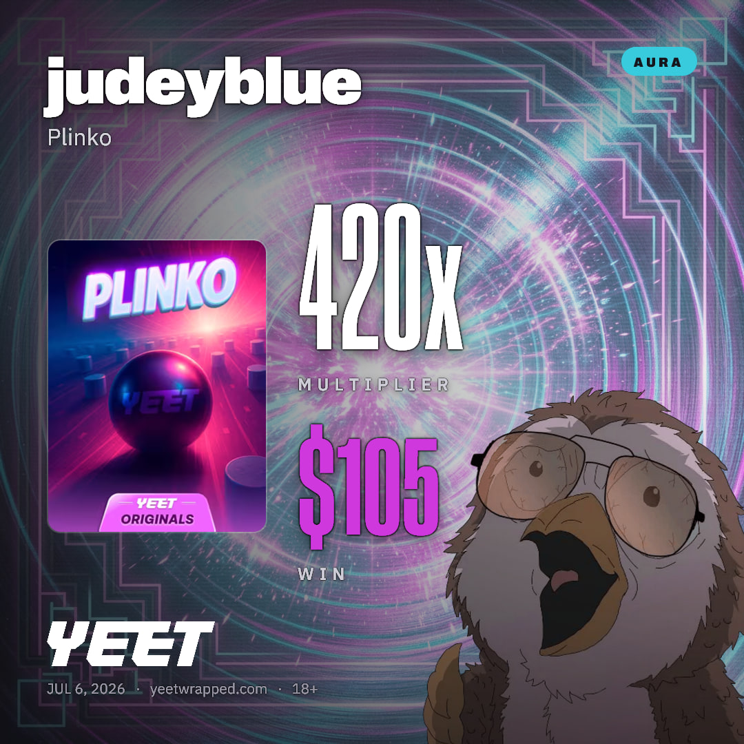 judeyblue hit 420x on Plinko