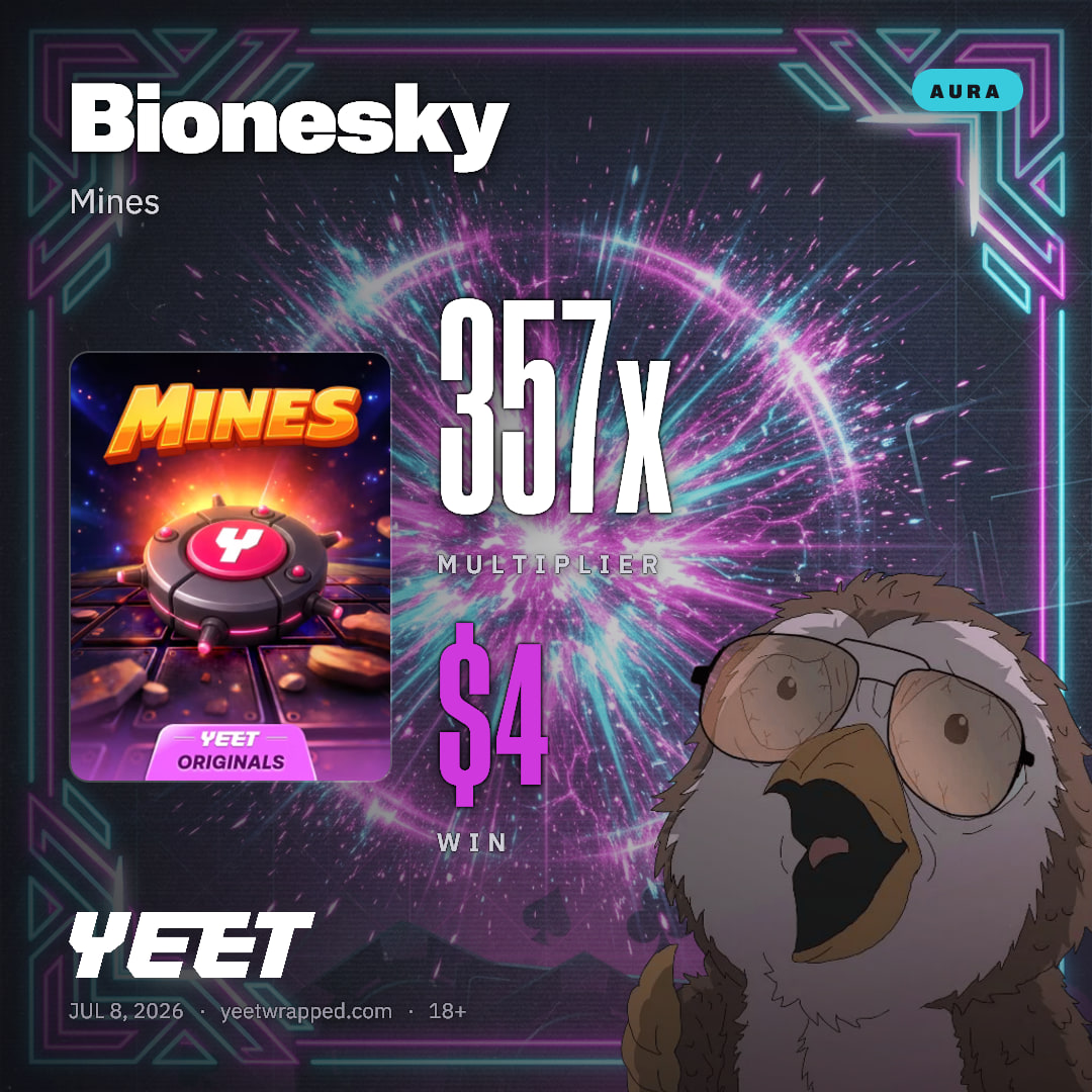 Bionesky hit 356.6x on Mines