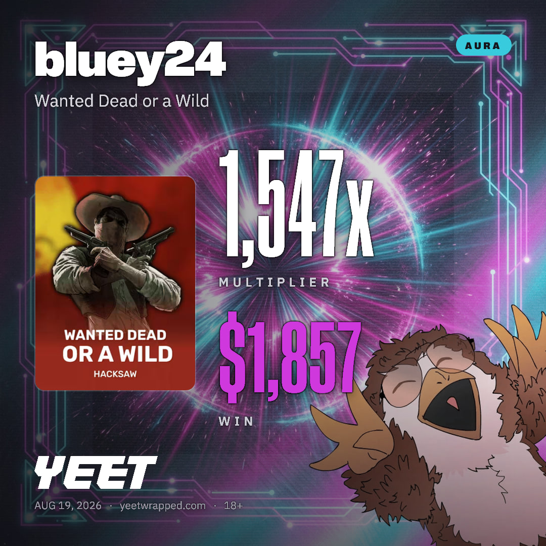 bluey24 hit 1,547x on Wanted Dead or a Wild