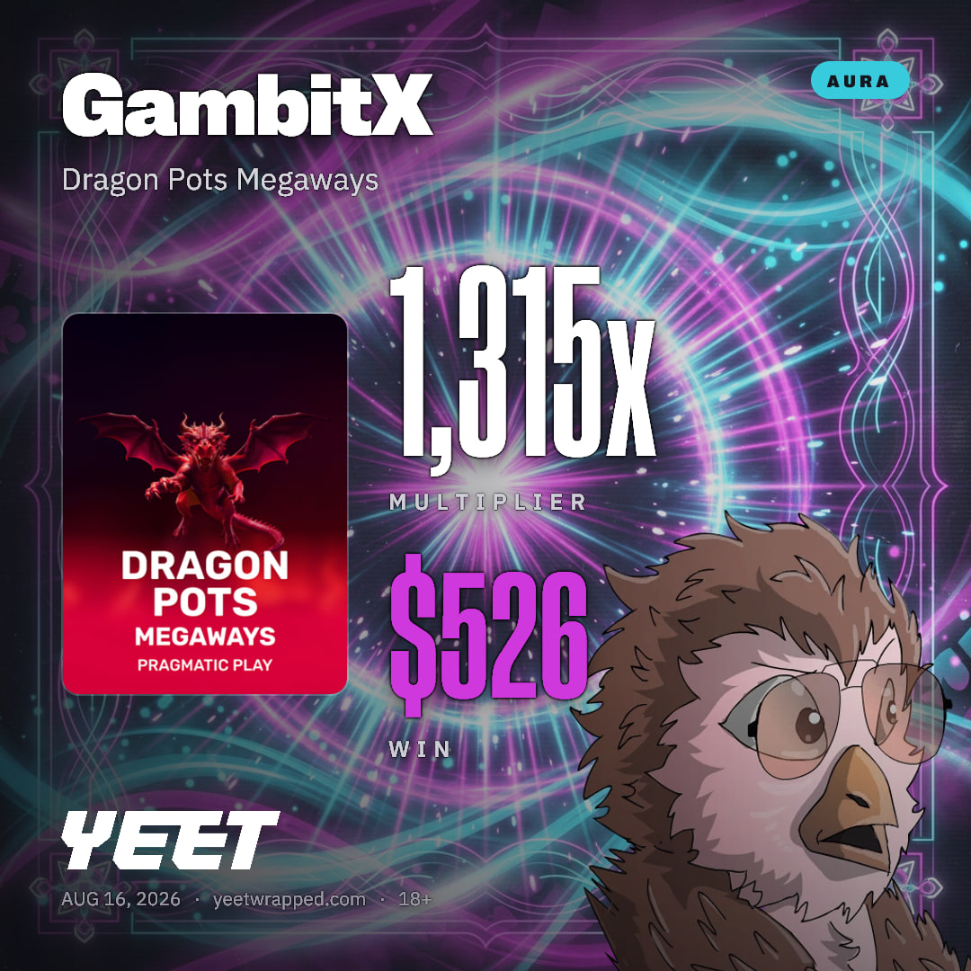 GambitX hit 1,315x on Dragon Pots Megaways