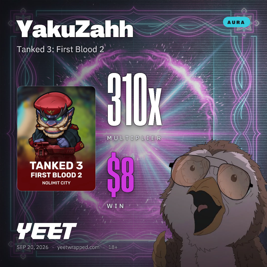 YakuZahh hit 310.4x on Tanked 3: First Blood 2