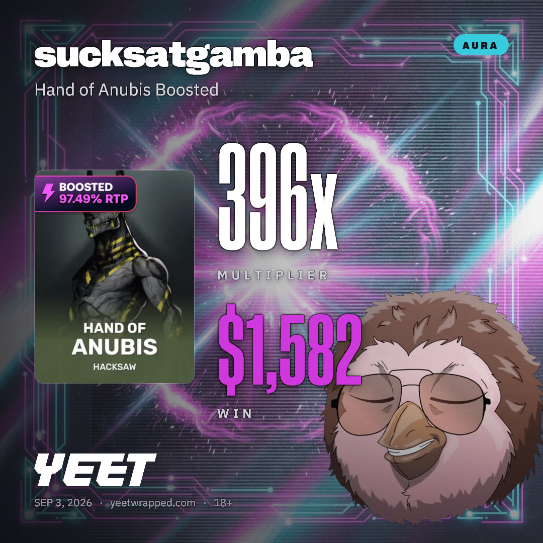 sucksatgamba hit 395.6x on Hand of Anubis Boosted