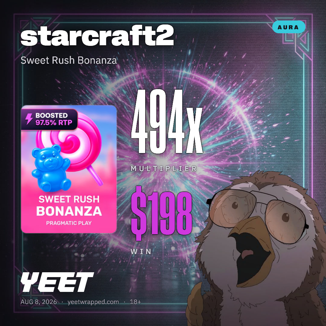 starcraft2 hit 494.3x on Sweet Rush Bonanza