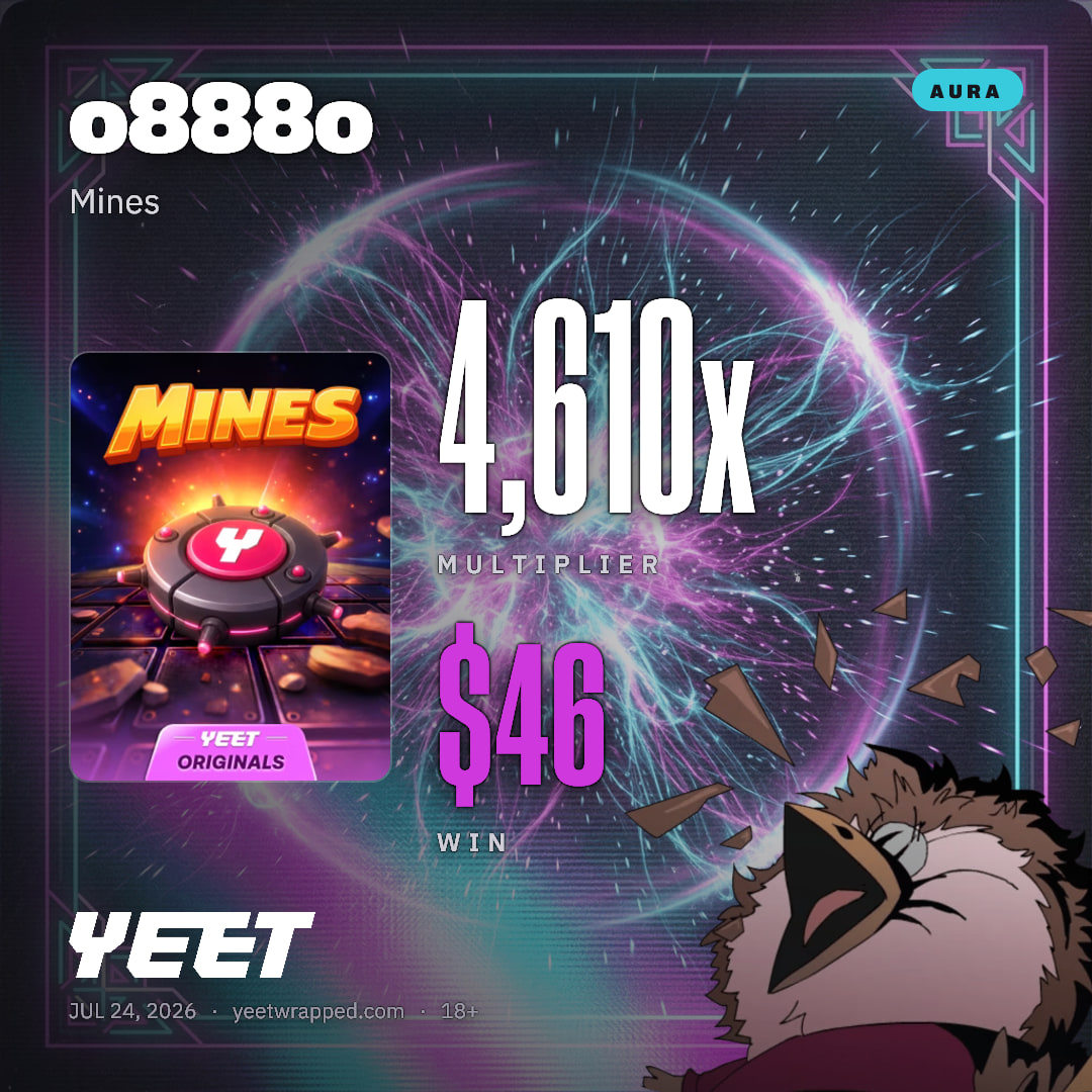 o888o hit 4,610x on Mines