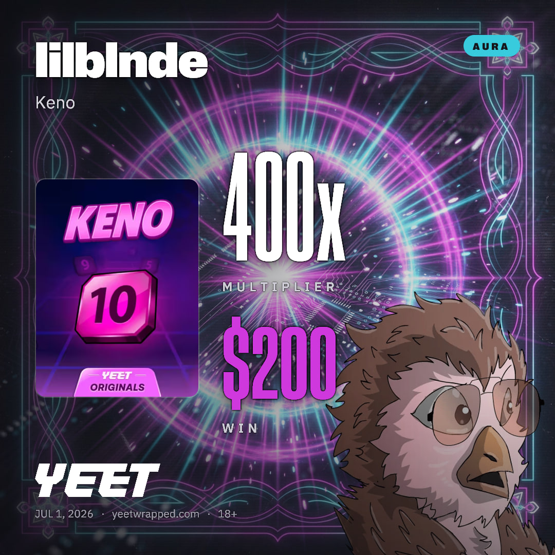 lilblnde hit 400x on Keno