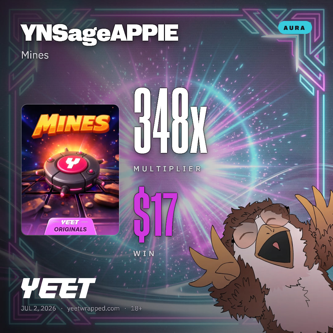 YNSageAPPIE hit 347.6x on Mines
