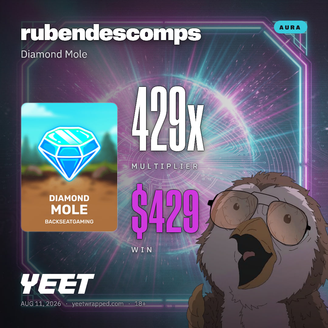 rubendescomps hit 428.5x on Diamond Mole
