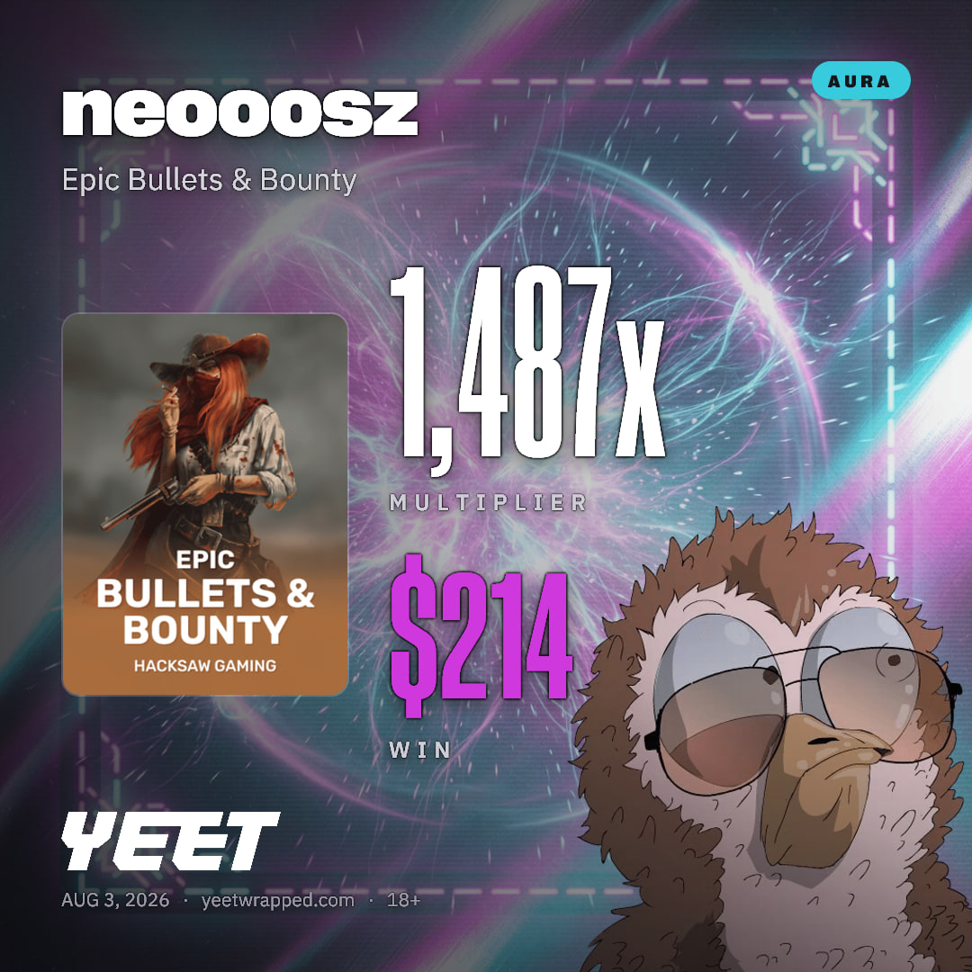neooosz hit 1,487x on Epic Bullets & Bounty