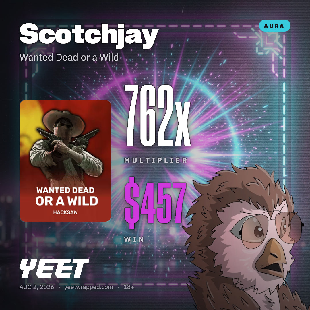 Scotchjay hit 762.4x on Wanted Dead or a Wild