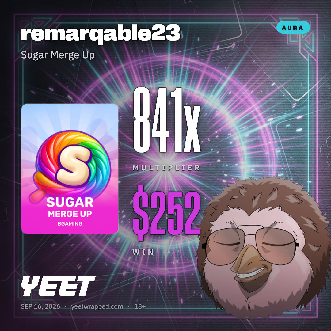 remarqable23 hit 841.2x on Sugar Merge Up