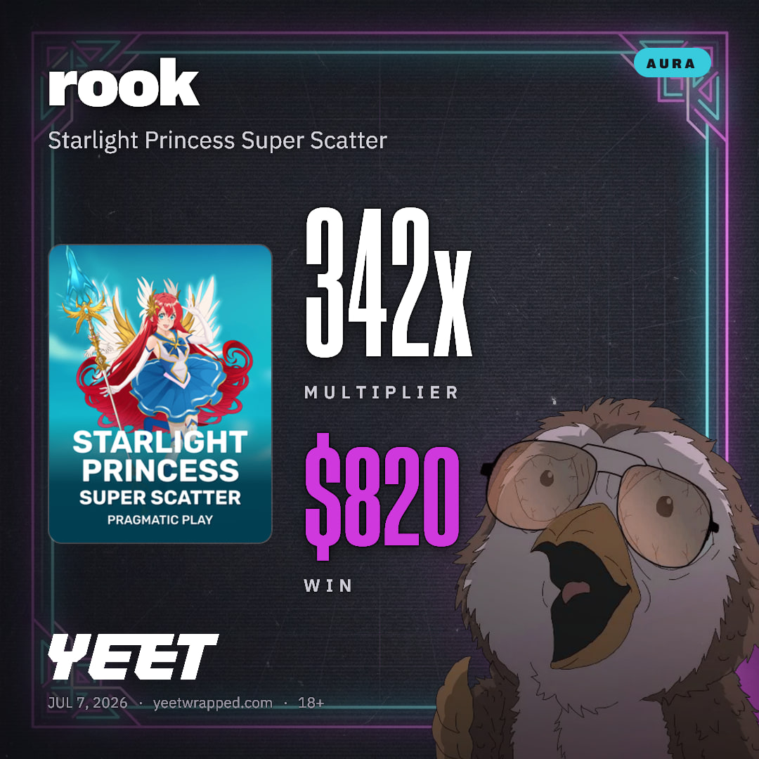 rook hit 341.9x on Starlight Princess Super Scatter
