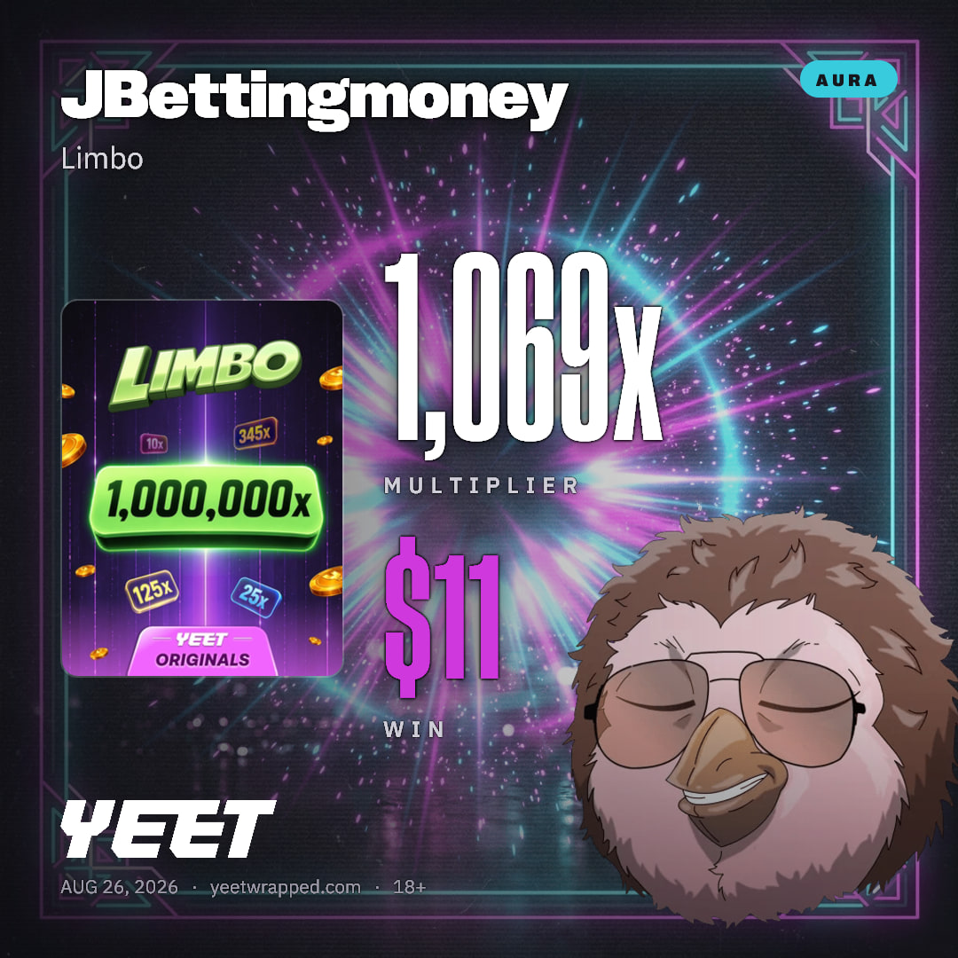 JBettingmoney hit 1,069x on Limbo