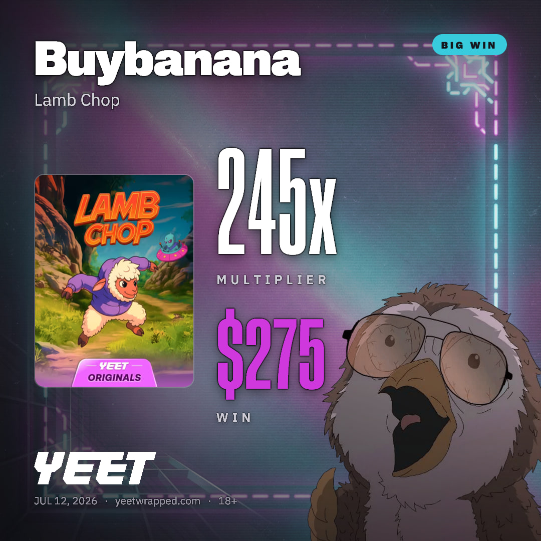 Buybanana hit 245.4x on Lamb Chop
