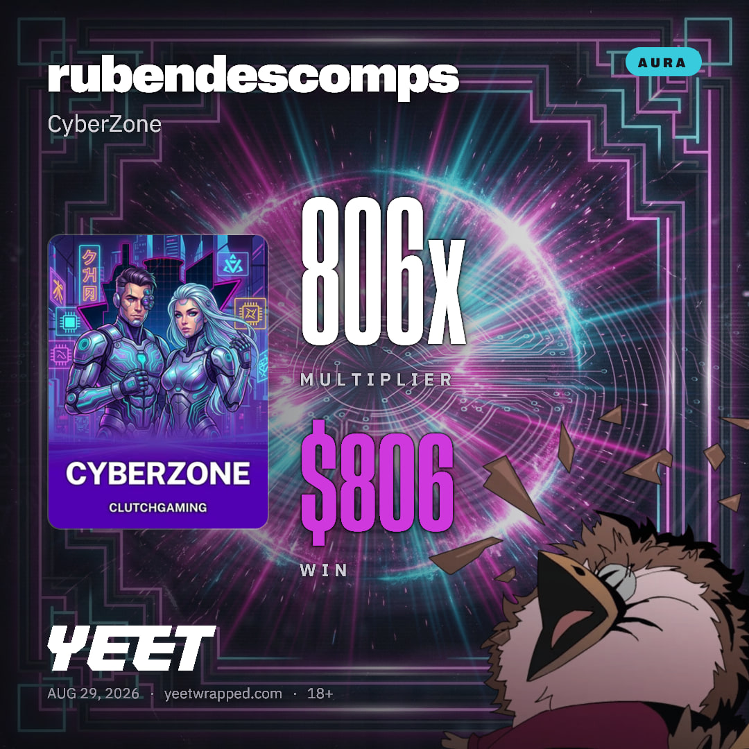 rubendescomps hit 806.4x on CyberZone